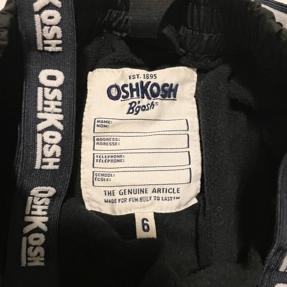 OshKosh B'gosh Black Kids Bottoms with Suspenders - Picture 6 of 14